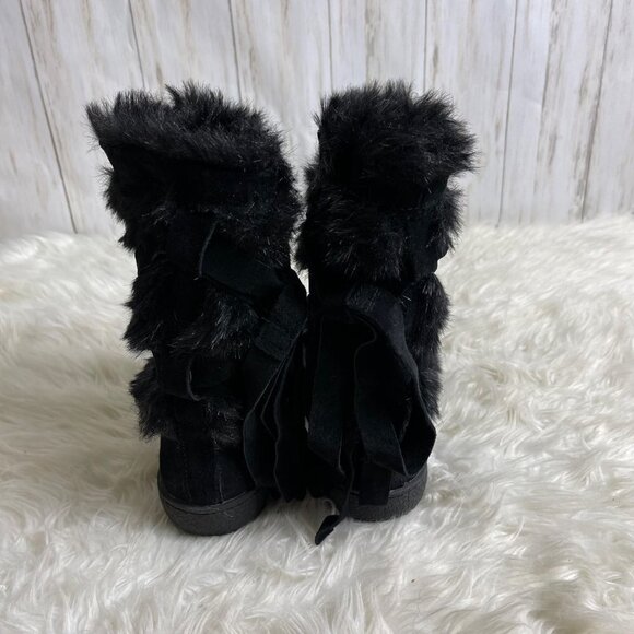 Sam Edelman Meiko Boots – Size 7 – Black Suede with Faux Fur - Picture 10 of 10